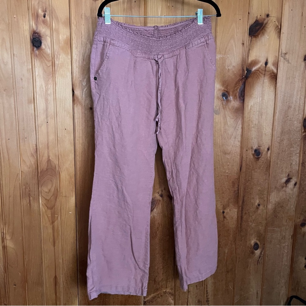 Love Tree Dusty Rose Smocked Pants